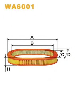 WIX FILTERS wa6001 -  Воздушный фильтр